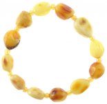 Yellow amber bracelet